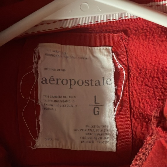 Aeropostale, size L, red hoodie with white lettering - Picture 2 of 2